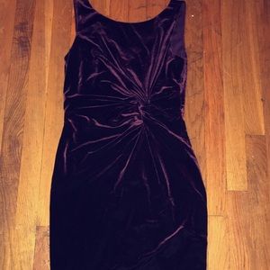 Velvet burgundy dress
